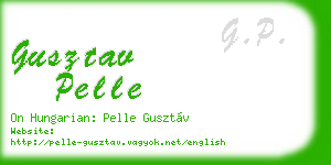 gusztav pelle business card